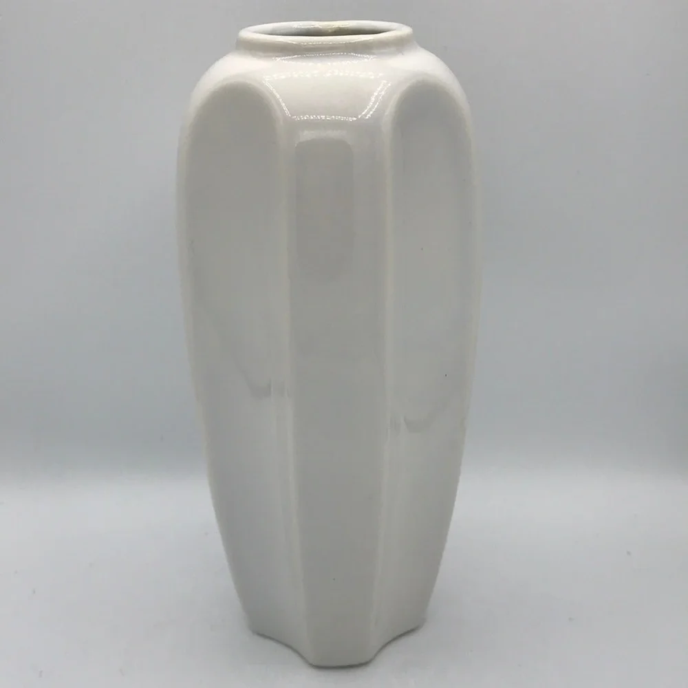 White gloss vase